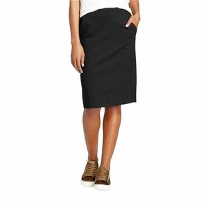 A New Day Skirt Black Straight Pencil Ponte Knit.